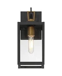 Possini Euro Design Possini Euro Trystin 13 inches Highand Brass Outdoor Wall Light