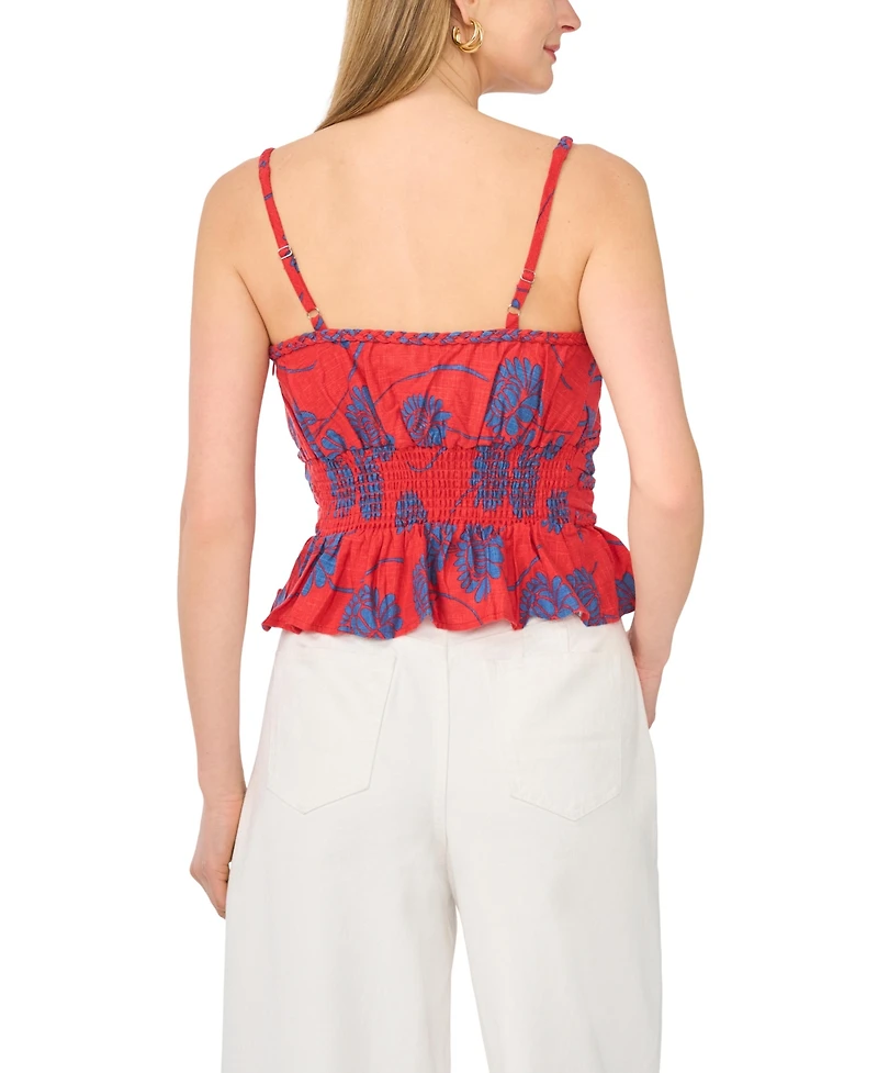 1.state Women's Smocked Bodice Top