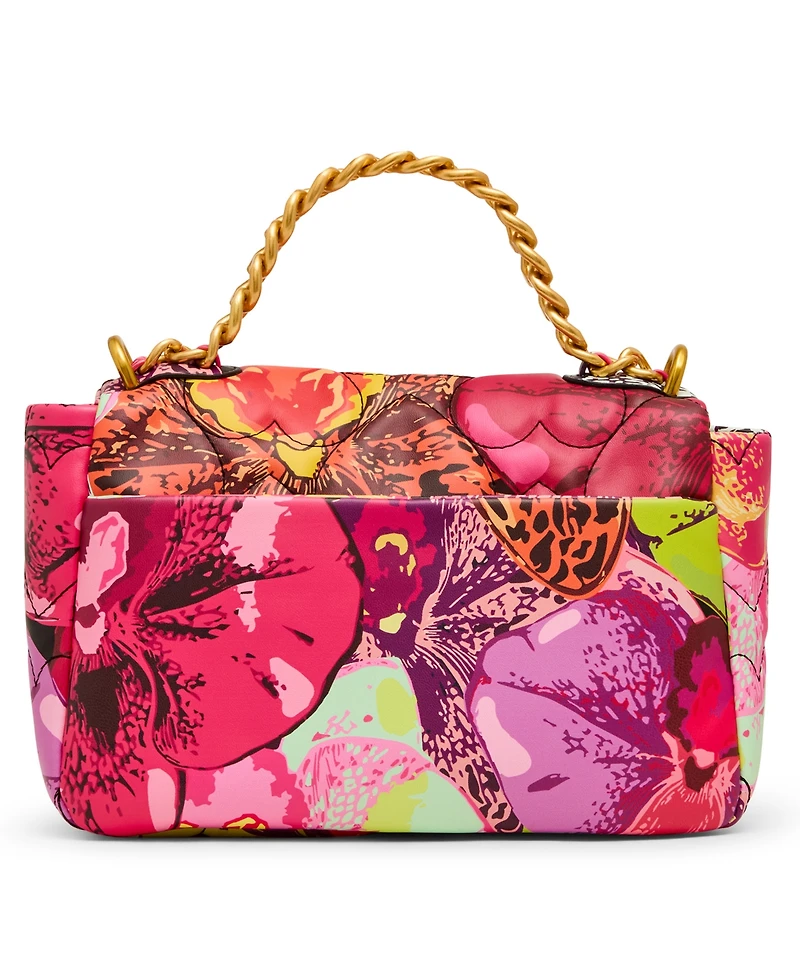 Betsey Johnson Butterfly Floral Flap Small Crossbody Handbag