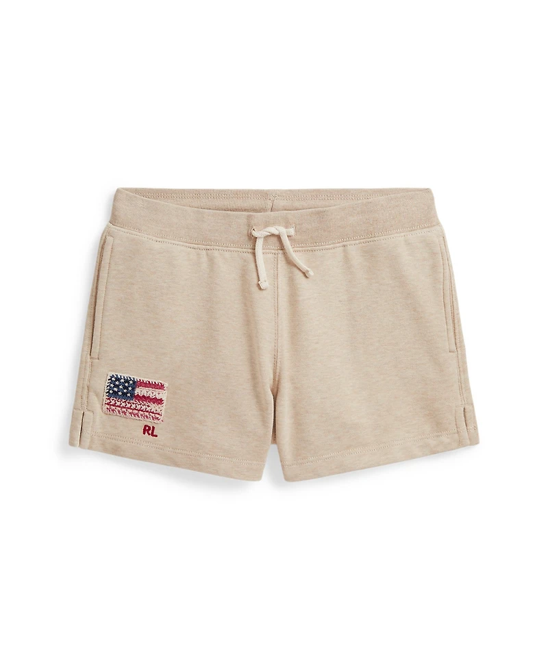 Polo Ralph Lauren Girls' 7-16 Flag Terry Pull-On Shorts
