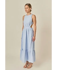 English Factory Women's Elastic Detail Sleeveless Dress