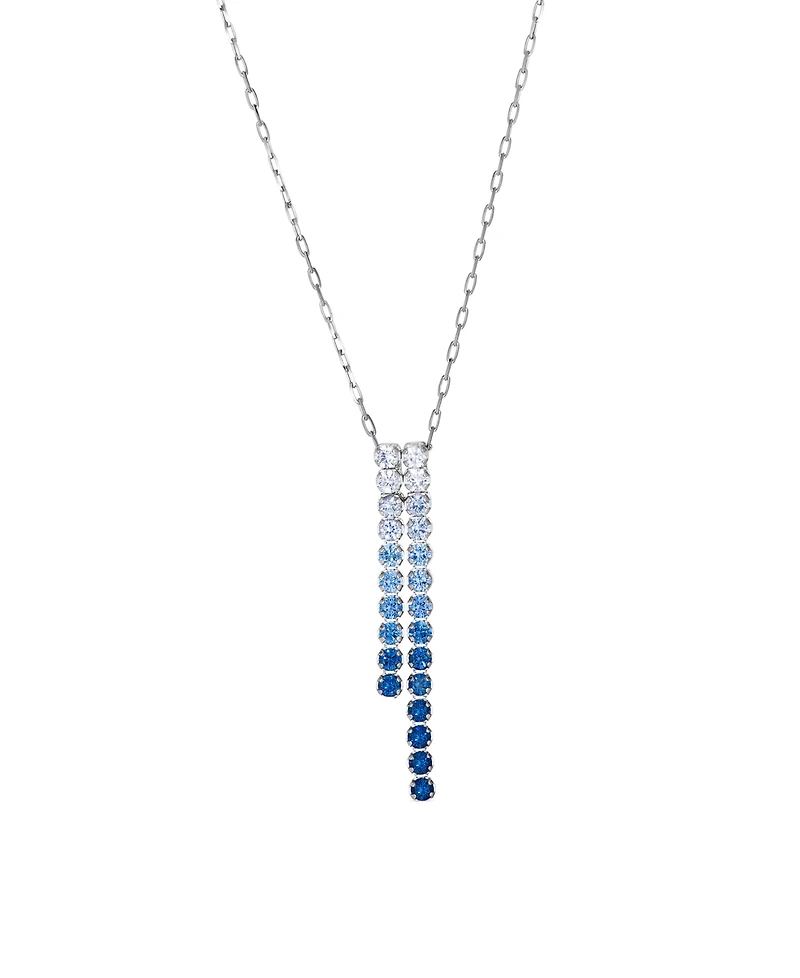 Le Vian Sapphire Ombre & White Sapphire (5/8 ct. t.w.) Adjustable Necklace in Platinum