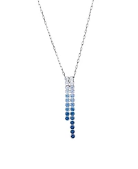 Le Vian Sapphire Ombre & White Sapphire (5/8 ct. t.w.) Adjustable Necklace in Platinum