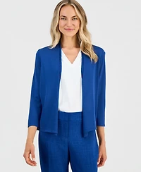Kasper Women's Open-Front A-Line Cardigan