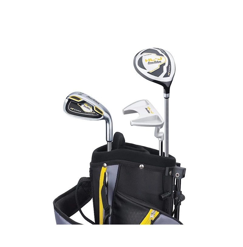 Tour Edge Hl-j Junior 4 Piece Complete Golf Set with Bag 3-6 Yrs. Left Hand