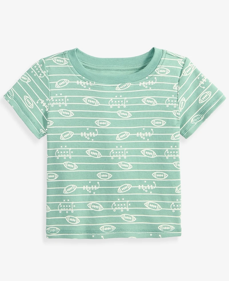 First Impressions Baby Boys' 3M-24M Mix & Match Short-Sleeve Football Play Cotton T-Shirt, Macy's Exclusive