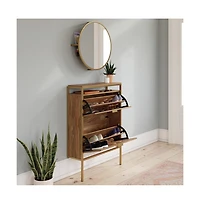 Sauder International Lux Storage Organizer, Sindoori Mango finish