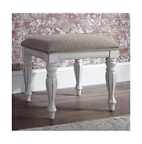 Liberty Furniture Industries, Inc. Magnolia Manor Vanity Stool in Antique White