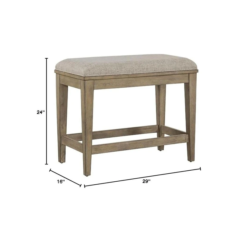 Liberty Furniture Industries, Inc. Devonshire Console Stool in Brown Color