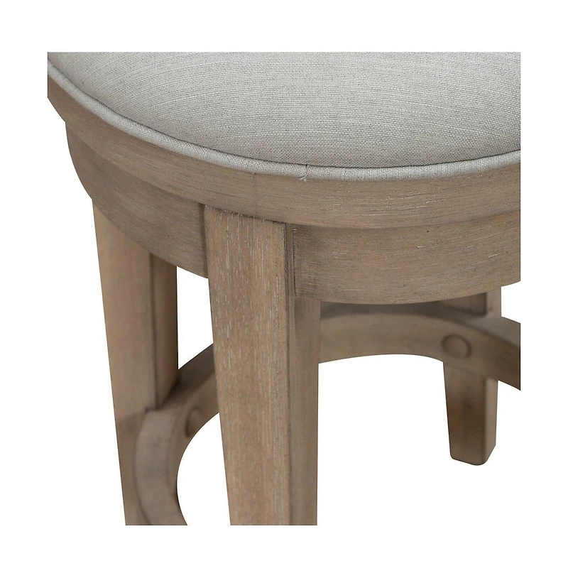 Liberty Furniture Industries, Inc. Brentwood Upholstered Swivel Console Stool - Sandstone