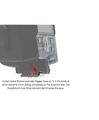 Tether Tools RapidMount Cold Shoe Slider for Extension Bar