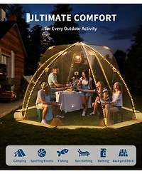 Gaomon 10.5x10.5 Ft Weather-Resistant Pop Up Clear Bubble Tent for Camping Hiking Sports Fishing