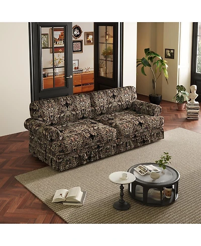 Streamdale Furniture 74" Luxuriously Comfortable 3-Seater Cloud Couch, Oxford Fabric Sofa