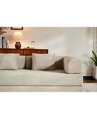 Streamdale Furniture Convertible Sleeper Sofa Bed with Pillow, Corduroy Folding Mattress Couch