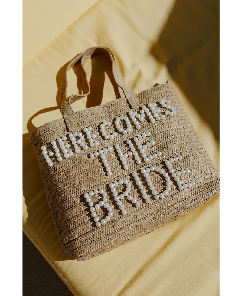Untamed Petals Here Comes the Bride Pearl Tote