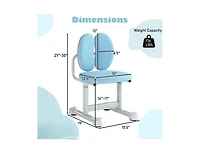 Slickblue Adjustable Height Kids Desk Chair with Double Back Support for Study Room