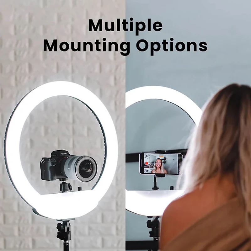 Lume Cube Portable Bi-Color Led Ring Light with Stand without Battery