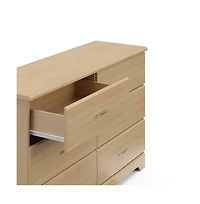 Storkcraft Brookside 6 Drawer Double Dresser (Driftwood)