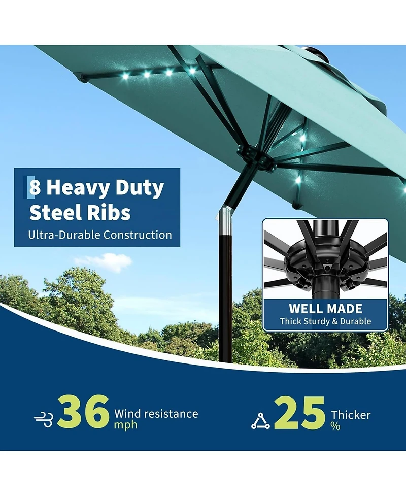 gaomon 9 Feet Outdoor Table Patio Umbrella
