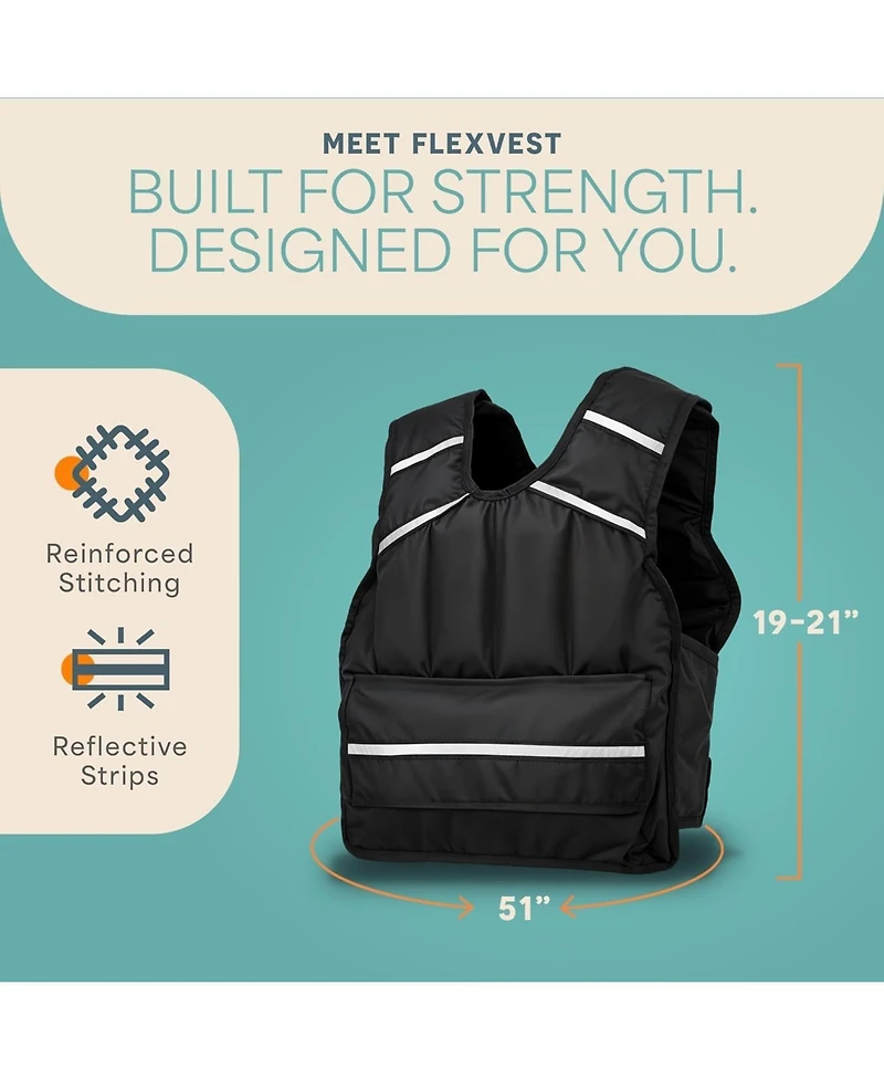Lifepro 2-in-1 Adjustable Weighted Vest + Ankle Weights (15 & 20lbs)