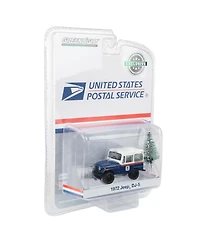 Greenlight 1/64 1972 Jeep Dj-5 Usps Vehicle with Christmas Tree Accessory Hobby Exclusive