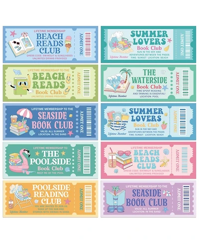 Gnuadz Summer Book Club Ticket Bookmarks