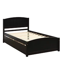 Sailvan Twin Platform Bed with Two Drawers