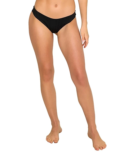 Beach Bunny Swimwear Women's Gloria Shiny Wide Rib Bikini Bottom