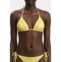 Jessie Zhao New York Women's Garden Reversible Triangle Bikini Top