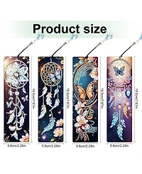 Gnuadz Diamond Painting Bookmarks Dreamcatcher Butterfly Diy Kit