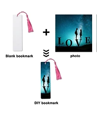 Gnuadz Sublimation Aluminum Metal Bookmarks Diy Tassels Crafts