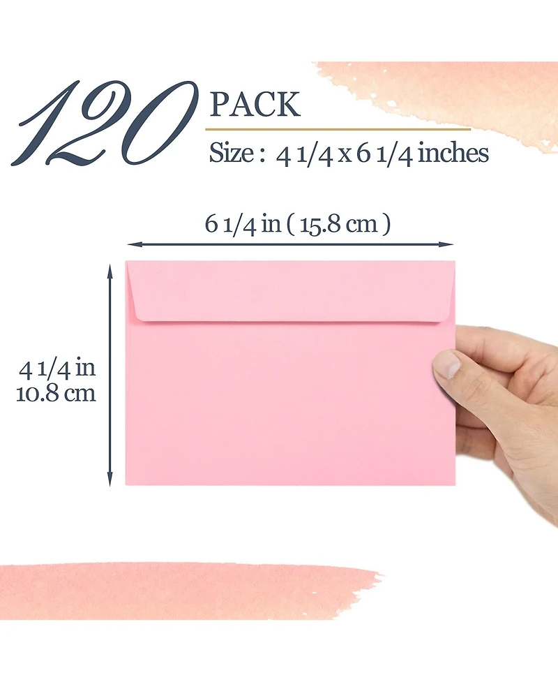 Gnuadz Pastel Invitation Envelopes 6-Color Set