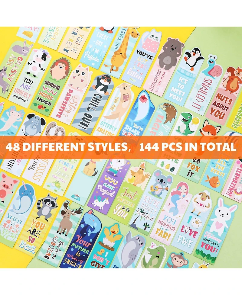 Gnuadz Animal Pun Bookmarks Funny Motivational Reading Gifts