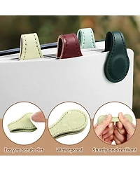 Gnuadz Magnetic Leather Bookmark Retro Clip Reading Gift