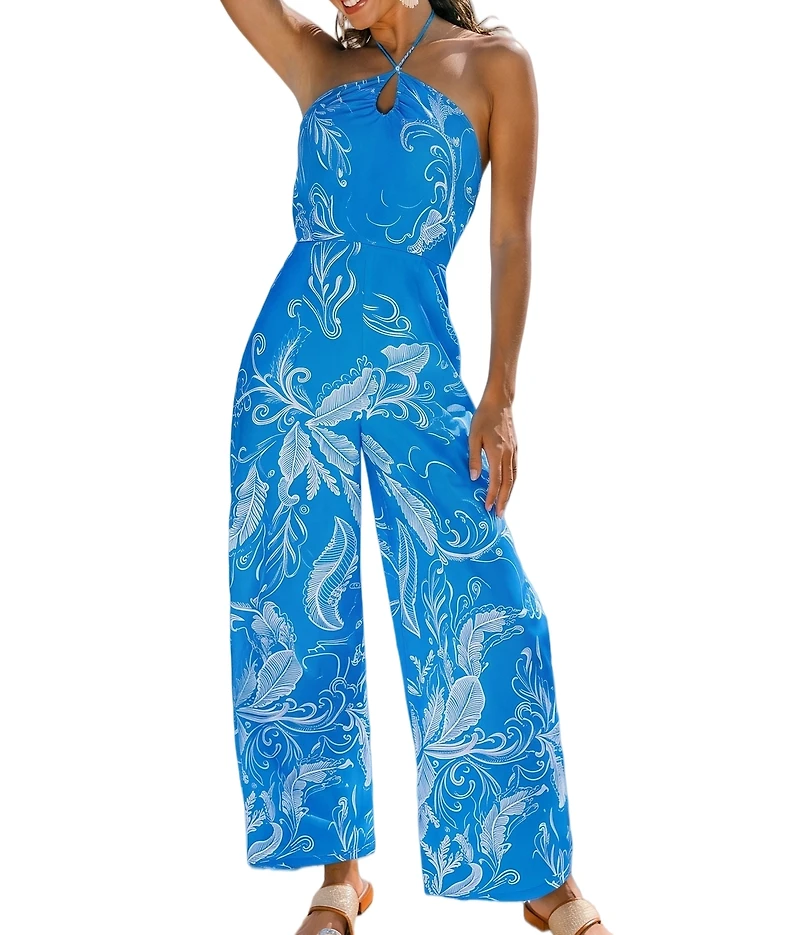 Cupshe Women's Ocean Drive Tropical Jumpsuit