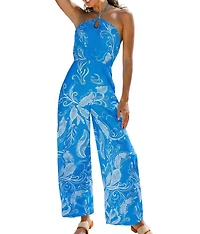 Cupshe Women's Ocean Drive Tropical Jumpsuit