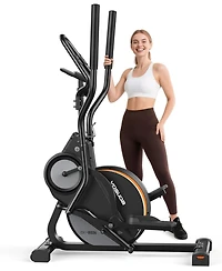 Fed Fitness Compact Elliptical with 45degree(s) Incline, 16 Resistance Levels, App Compatibility, Home Exercise Machine