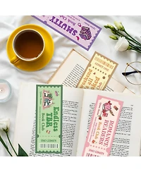 Gnuadz Funny Book Club Ticket Bookmarks Bookish Gifts