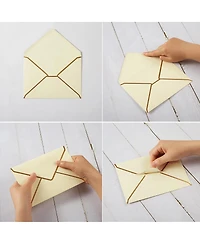 Gnuadz Christmas A7 Envelopes With Border For Invitations Gift Cards