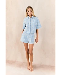 endless rose Women's Embroidered detail Top
