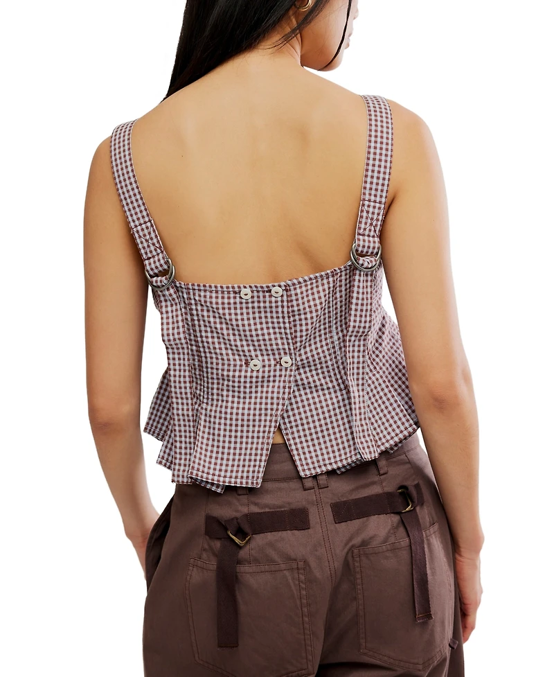 Free People Women's Sun Faded Boat Neck Top