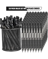 Gnuadz Retractable Ballpoint Pens Soft Grip Ink Click Medium Point Smooth Writing Office School Bulk Pack 50