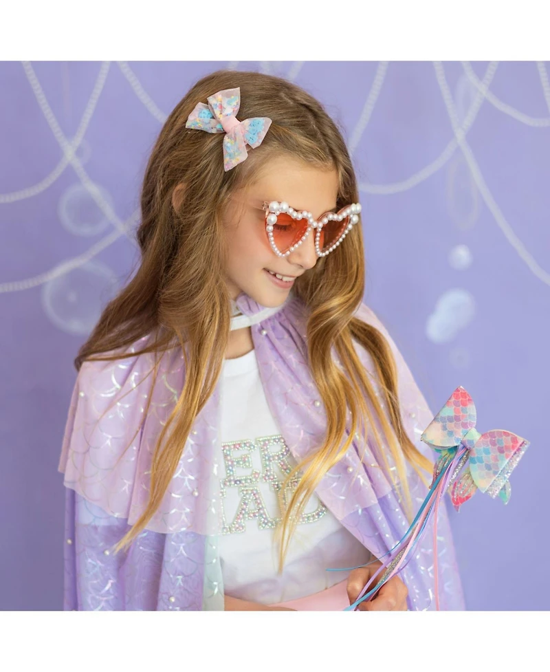 Sweet Wink Girls Mermaid Pearl Cape