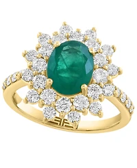 Effy Collection Emerald (1-1/2 ct. t.w.) & Diamond (1-1/4 ct. t.w.) Ring in 14k Yellow Gold
