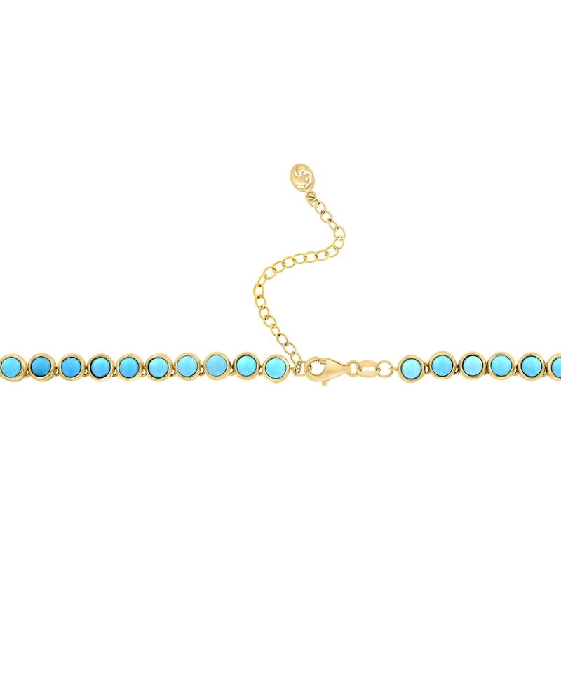 Effy Collection Turquoise Necklace in Gold Over Sterling Silver