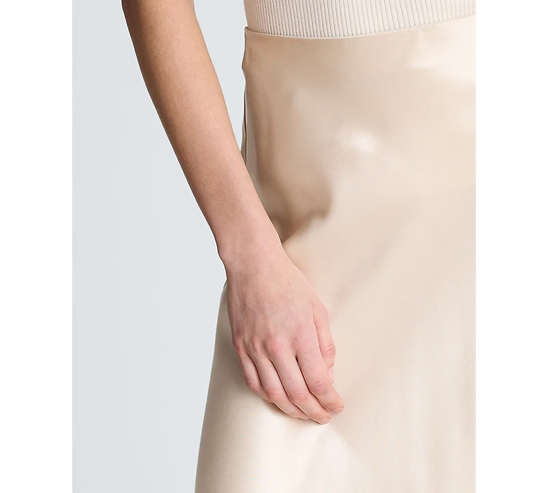 Kenneth Cole Women's Pull-On Lace Trim Midi Skirt