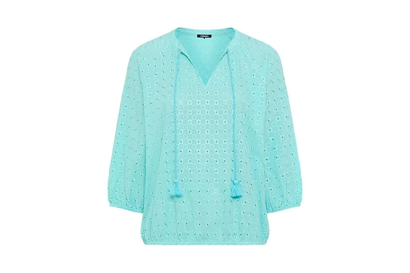 Olsen Women's Eyelet Embroidered Tunic Blouse