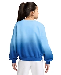 Nike Sportswear Studio Girls' 7-16 Fleece Boxy Crewneck Sweatshirt