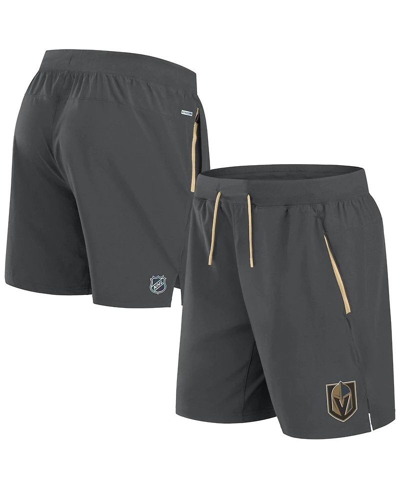 Fanatics Men's Gray Vegas Golden Knights Authentic Pro Rink Performance Shorts
