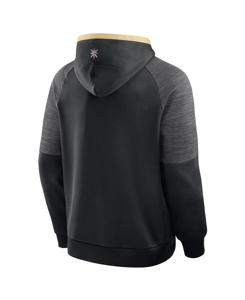 Fanatics Men's Black Vegas Golden Knights Goaltender Defender Pullover Hoodie